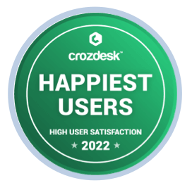 2021年 Crozdesk「ユーザーが最も満足」受賞