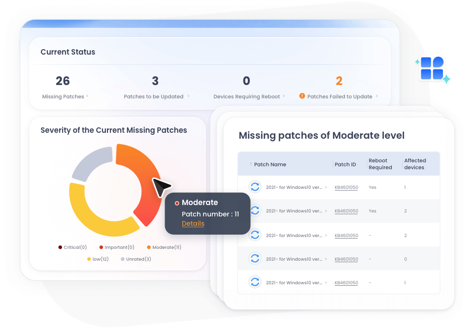 Categorizza e approva l'aggiornamento delle patch di Windows con AirDroid Business