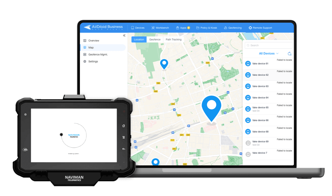 AirDroid Business MDM Solution for Naviman Telematics