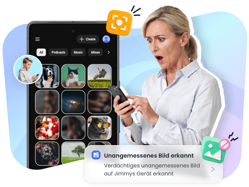 AirDroid Parental Control schützt Ihr Kind vor unangemessenen Bildern