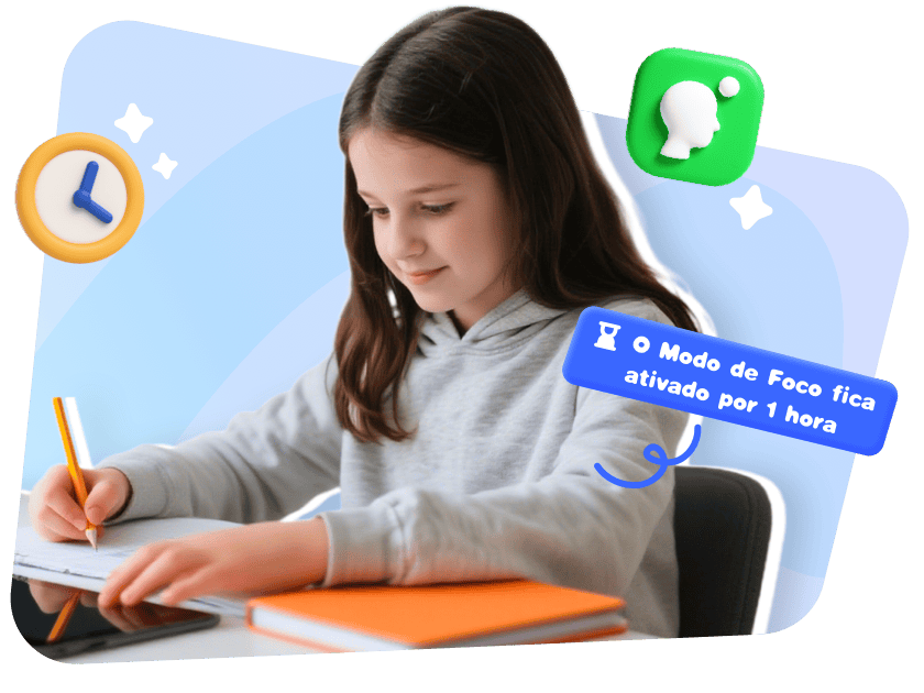 Ative o Modo de Foco e mantenha-se livre de distrações