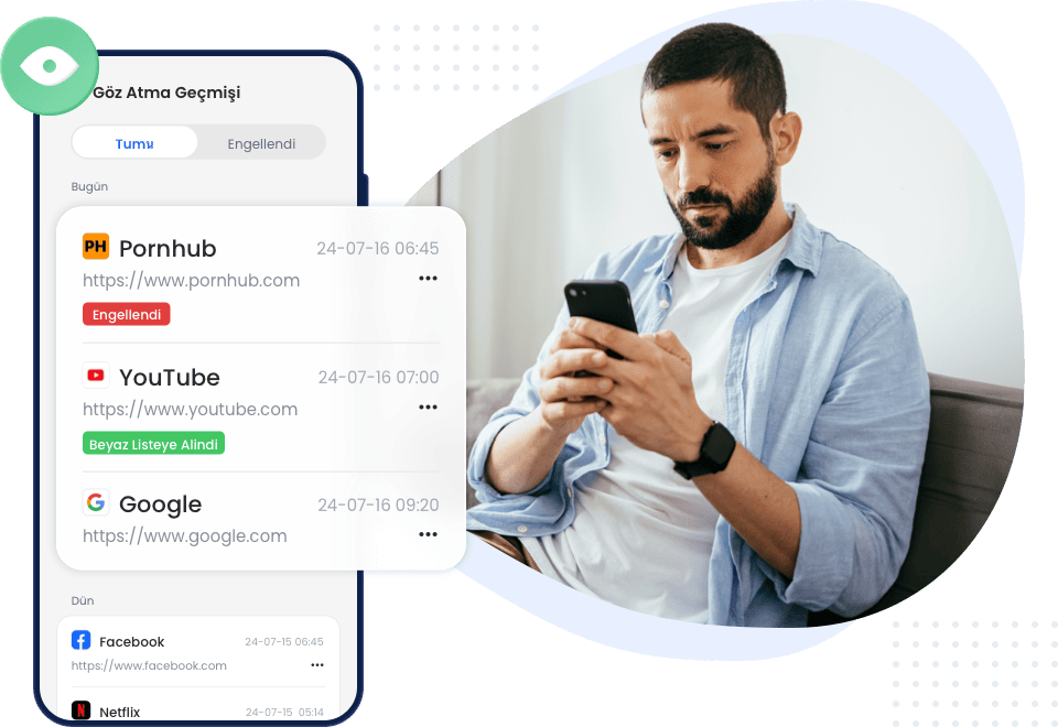 AirDroid Parental Control Göz Atma Geçmişini İzleyebilir