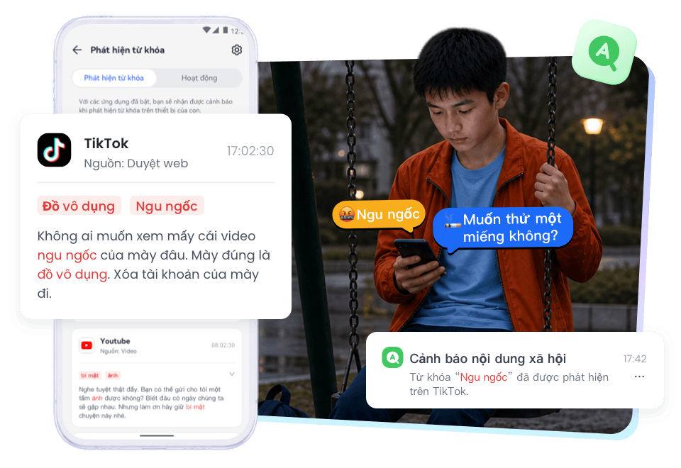 Con có bị bắt nạt trên mạng không?