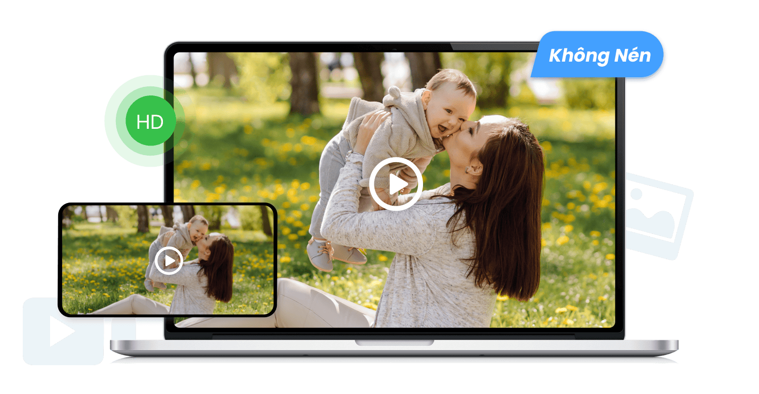 Chia sẻ ảnh & video HD không giảm chất lượng