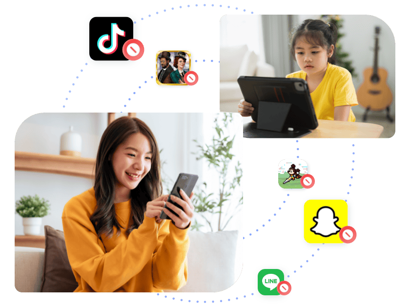 孩童專用的應用程式攔截器