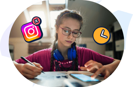 Instagram addiction can distract teens from studies and other healthy activities.