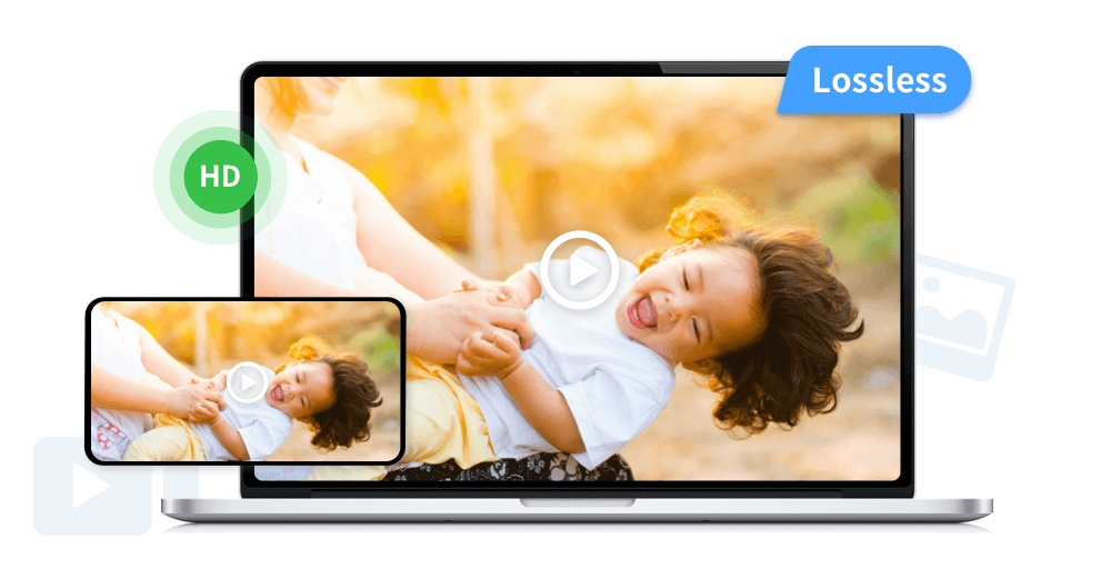 Condivisione di foto e video HD senza perdite